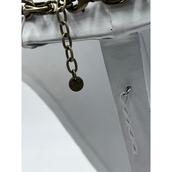 LOFT Charm Statement Disc Boho Green Blue Cabochon Medallion 
Chunky Necklace - Picture 4 of 8